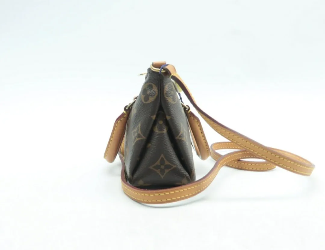 Louis Vuitton Pallas Nano Brown Monogram Canvas Satchel Bag