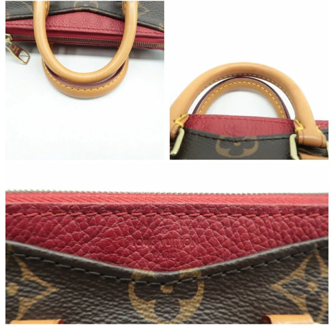 Louis Vuitton Pallas Nano Brown Monogram Canvas Satchel Bag