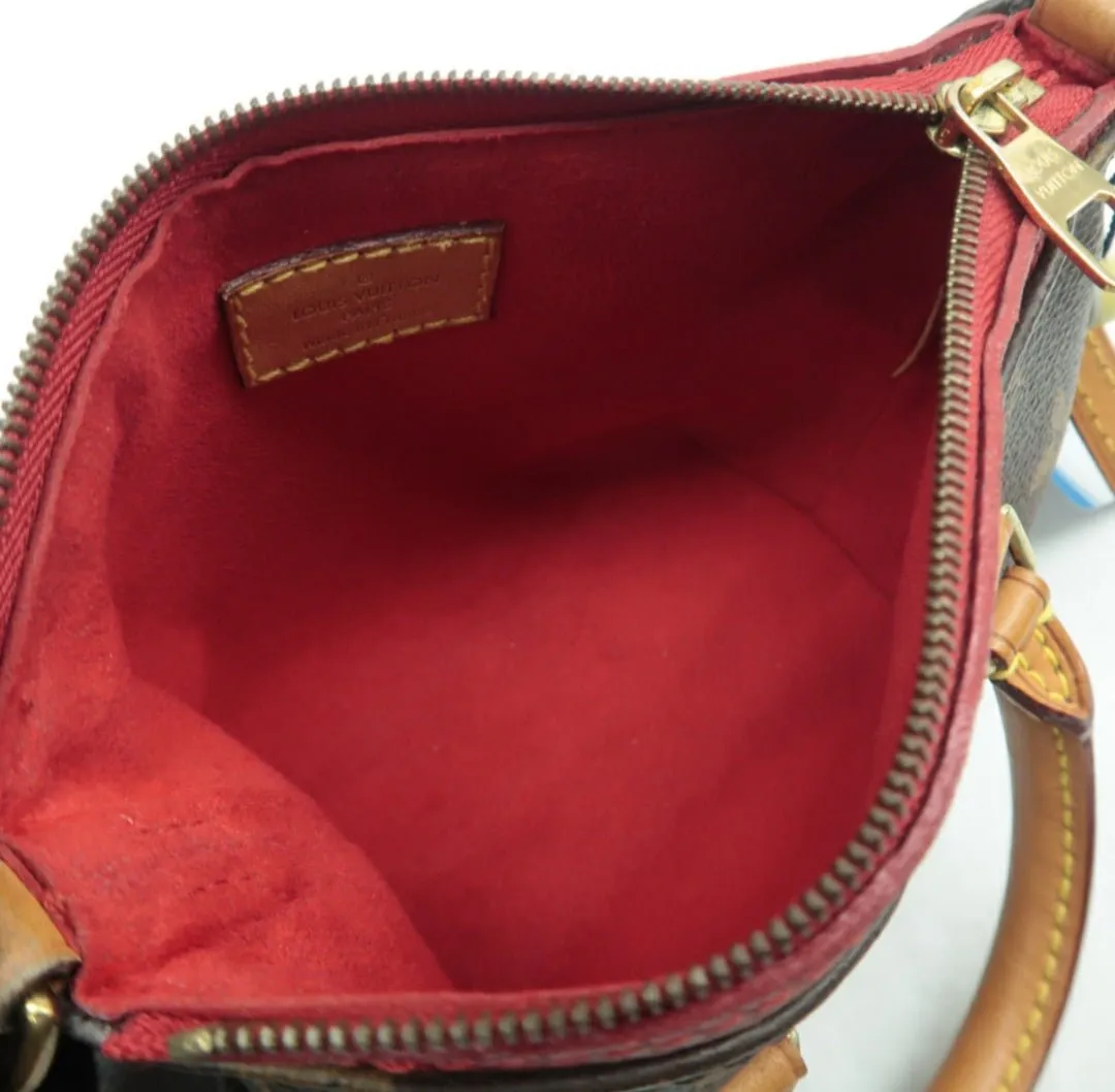 Louis Vuitton Pallas Nano Brown Monogram Canvas Satchel Bag