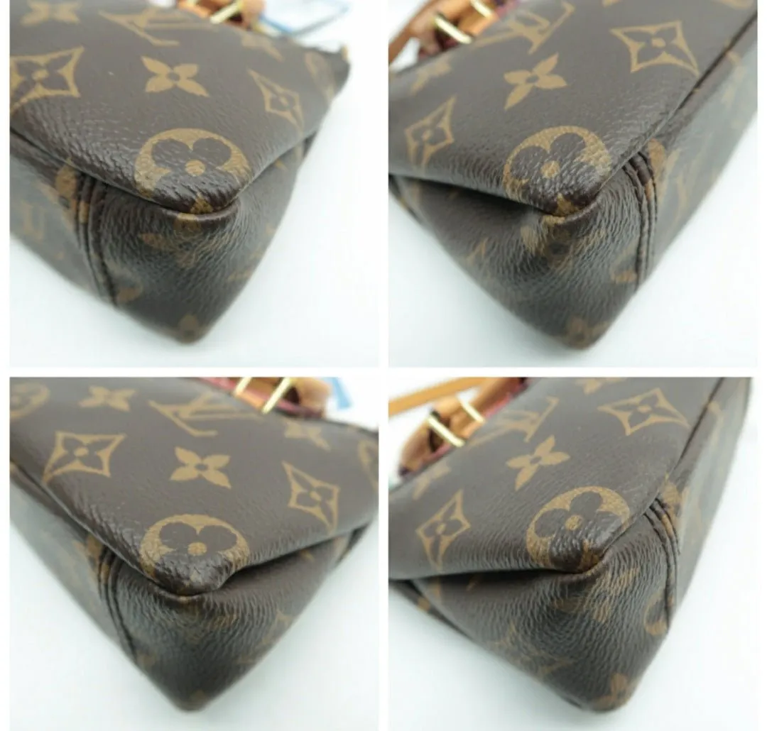 Louis Vuitton Pallas Nano Brown Monogram Canvas Satchel Bag