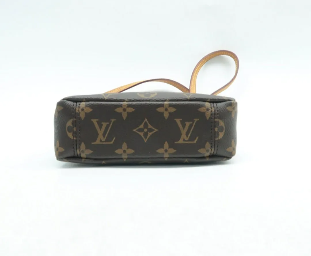 Louis Vuitton Pallas Nano Brown Monogram Canvas Satchel Bag