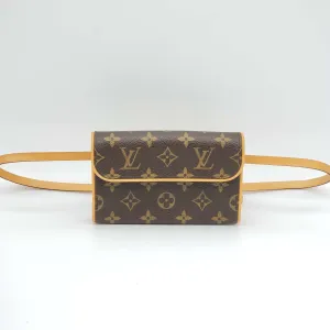 Louis Vuitton Pochette Florentine Browns Monogram Belt Bag