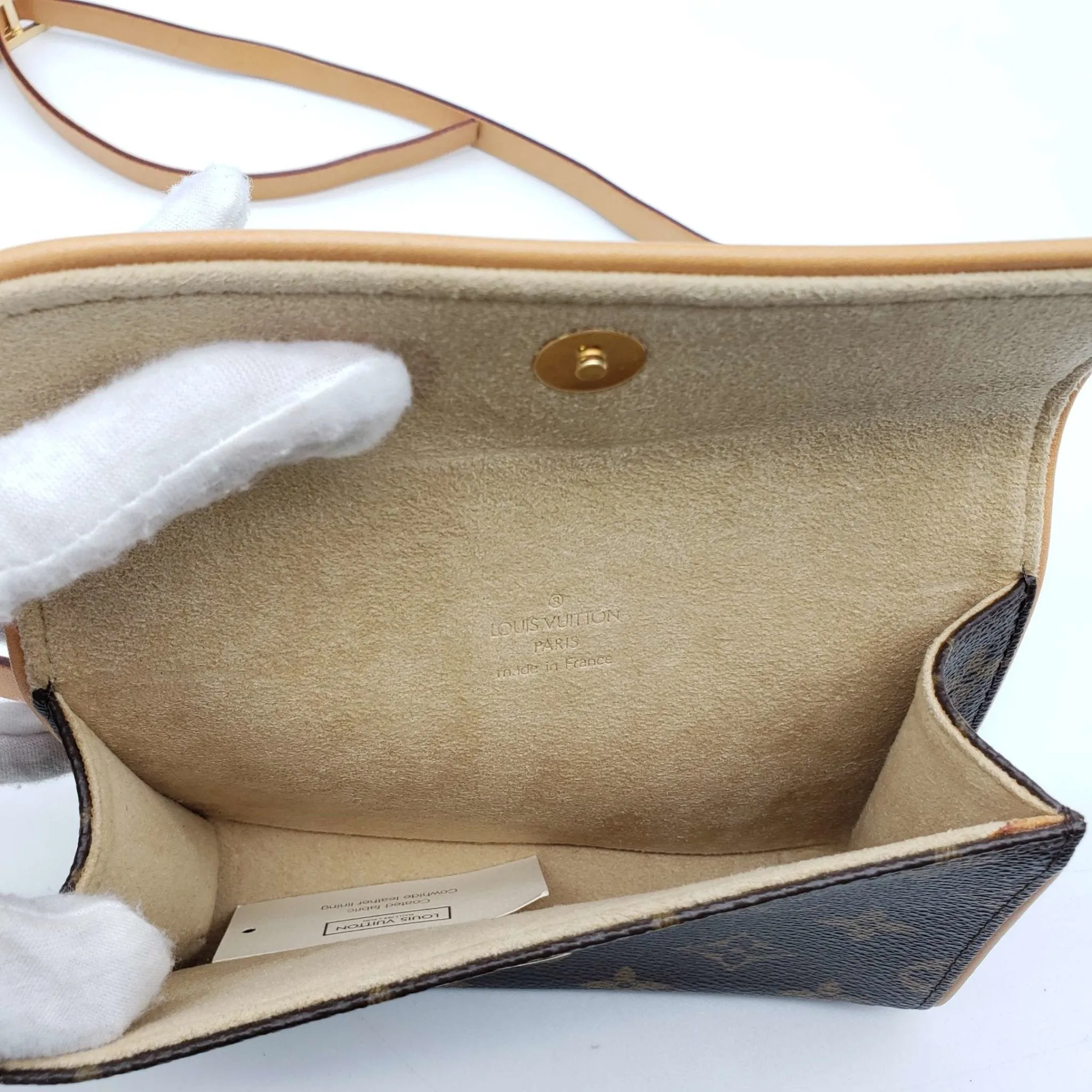 Louis Vuitton Pochette Florentine Browns Monogram Belt Bag