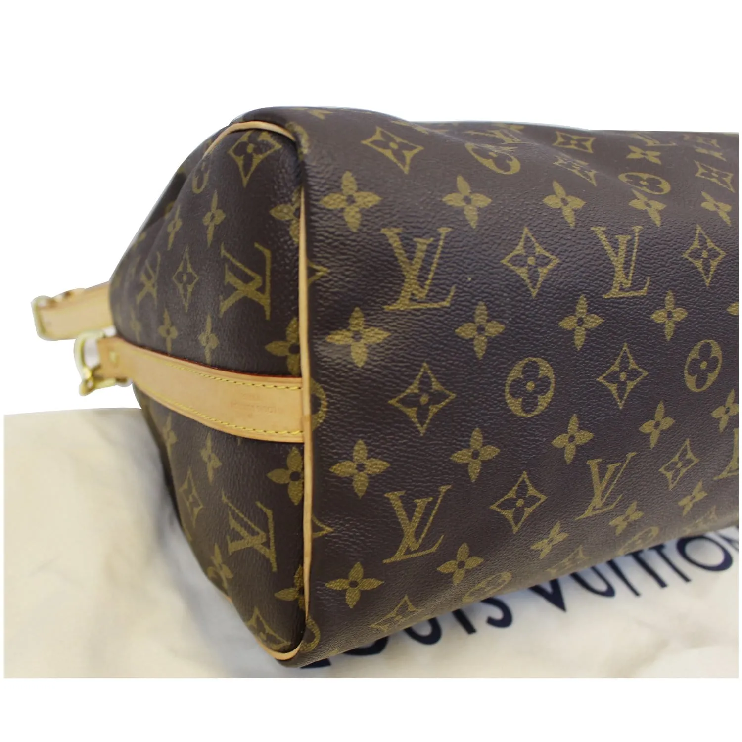 LOUIS VUITTON Speedy 30 Bandouliere Monogram Canvas Shoulder Bag Brown