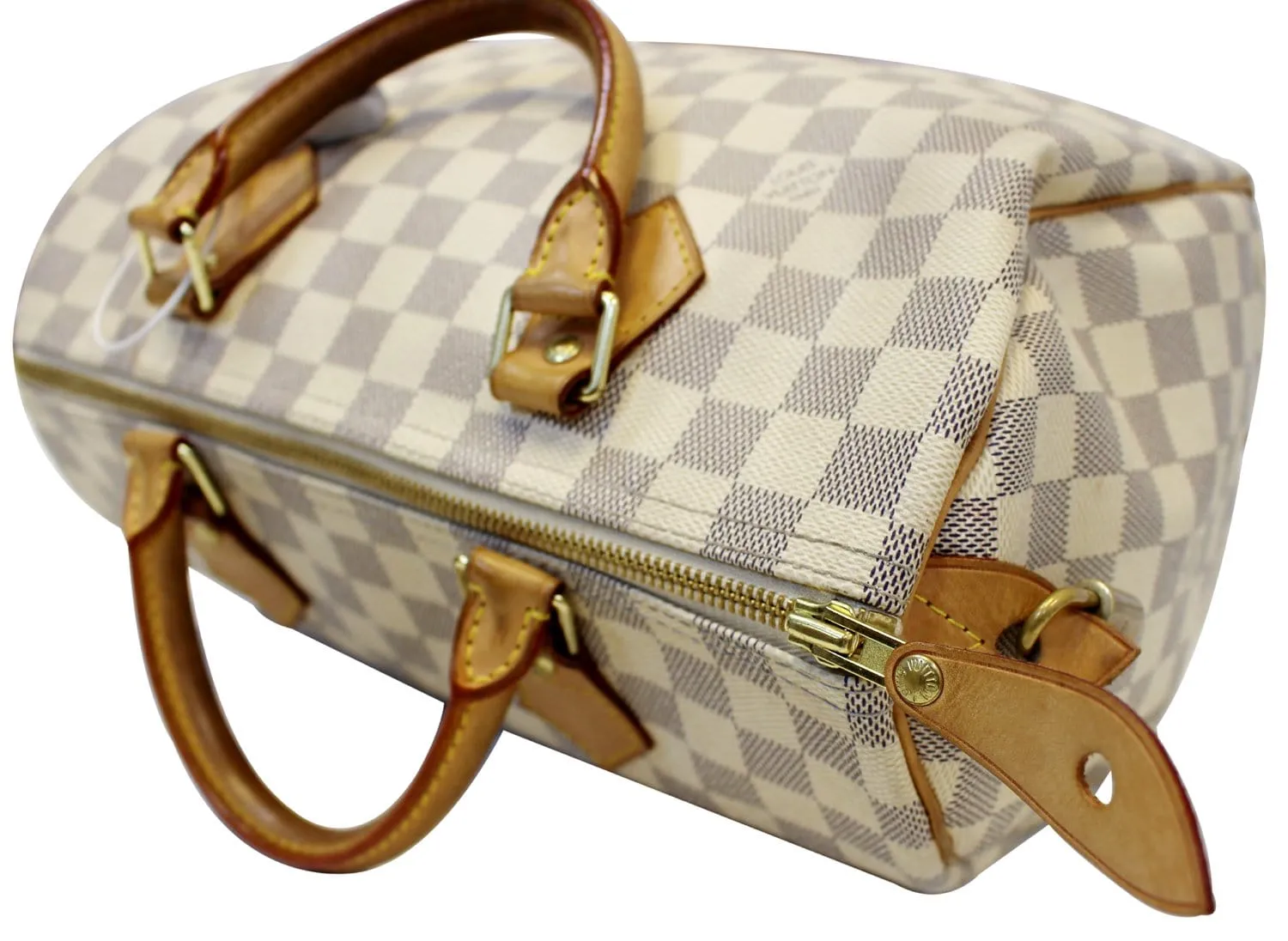 LOUIS VUITTON Speedy 30 Damier Azur  Satchel Handbag
