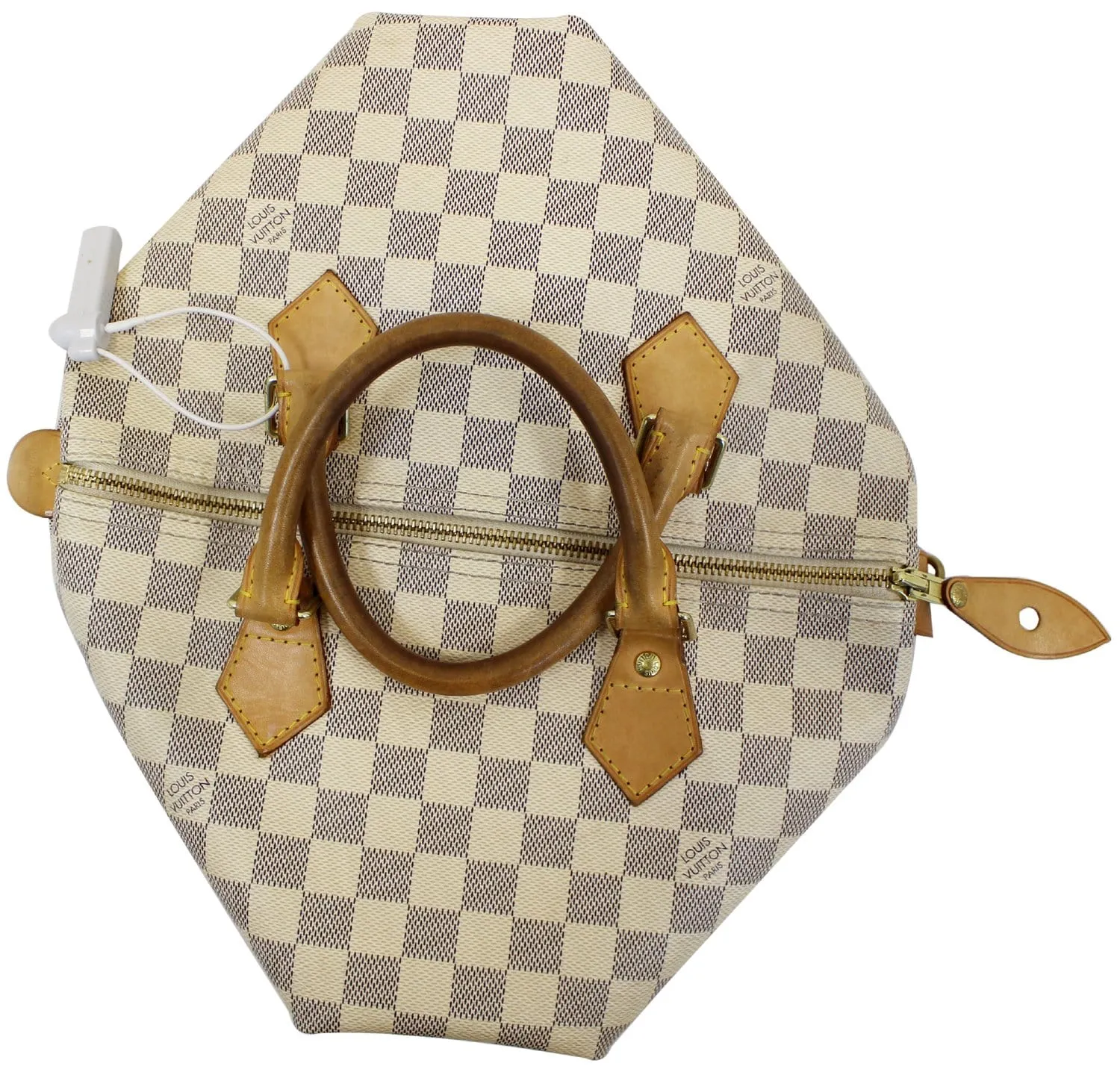 LOUIS VUITTON Speedy 30 Damier Azur  Satchel Handbag