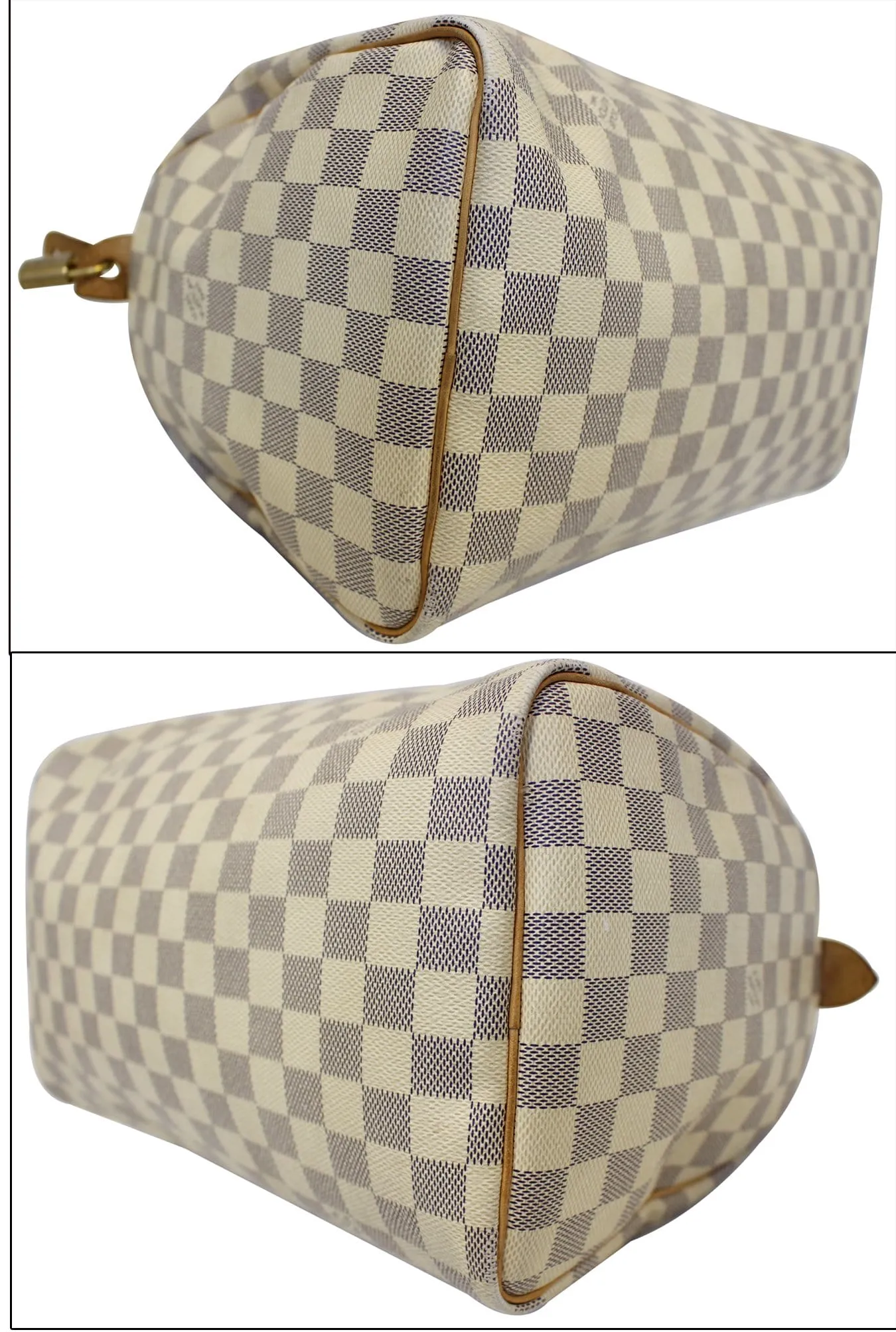 LOUIS VUITTON Speedy 30 Damier Azur  Satchel Handbag