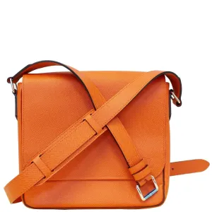 LOUIS VUITTON Taiga Leather Roman PM Messenger Bag Orange