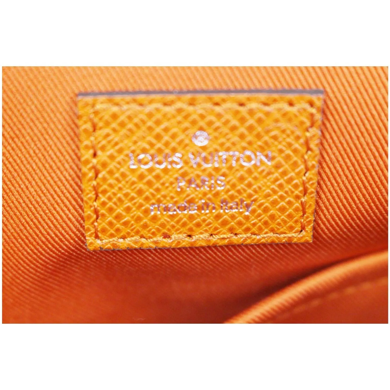LOUIS VUITTON Taiga Leather Roman PM Messenger Bag Orange
