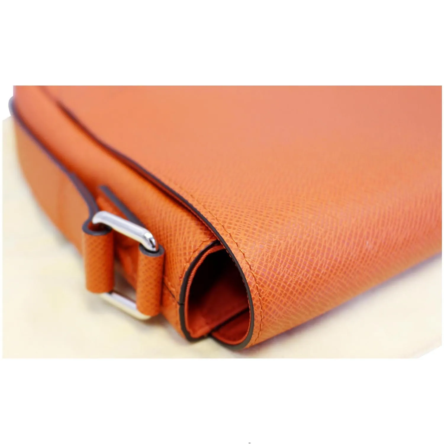 LOUIS VUITTON Taiga Leather Roman PM Messenger Bag Orange