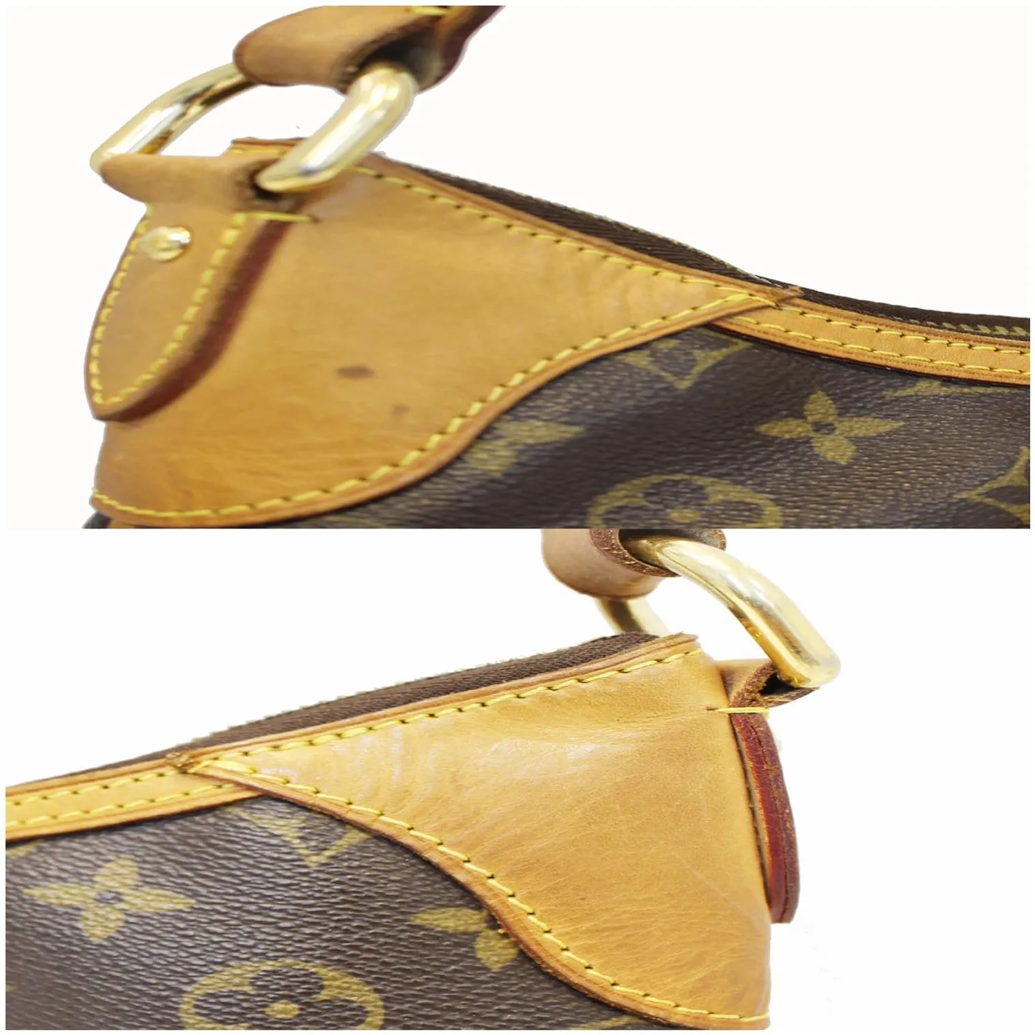 LOUIS VUITTON Thames GM Monogram Canvas Shoulder Bag Brown
