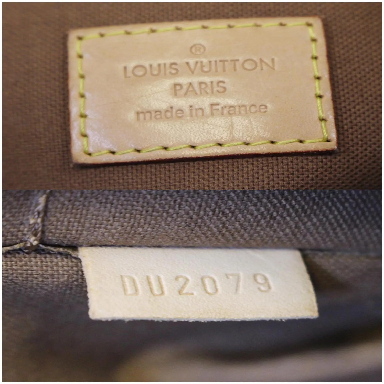 LOUIS VUITTON Thames GM Monogram Canvas Shoulder Bag Brown