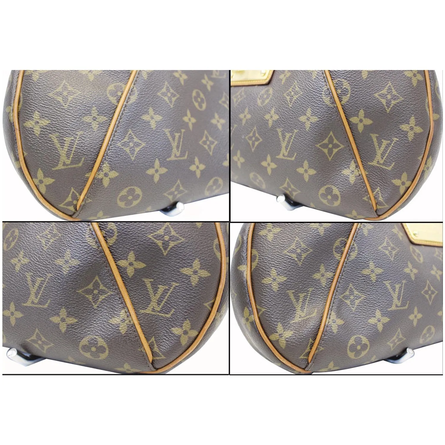 LOUIS VUITTON Thames GM Monogram Canvas Shoulder Bag Brown