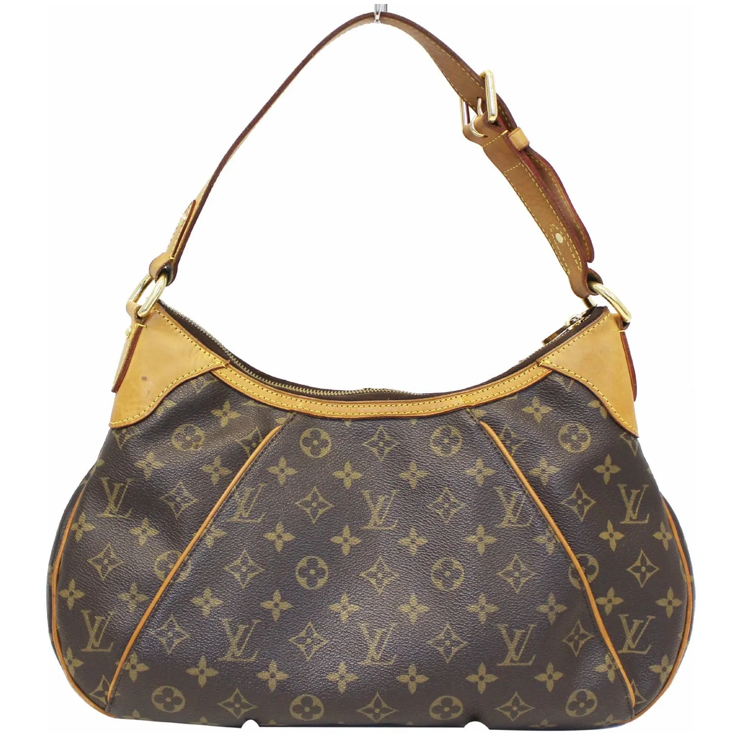 LOUIS VUITTON Thames GM Monogram Canvas Shoulder Bag Brown