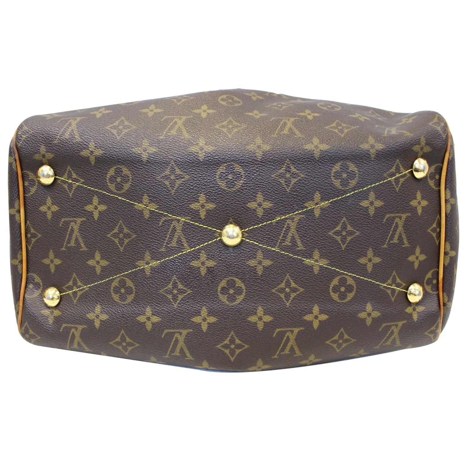 LOUIS VUITTON Tivoli GM Monogram Canvas Brown Shoulder Bag Brown