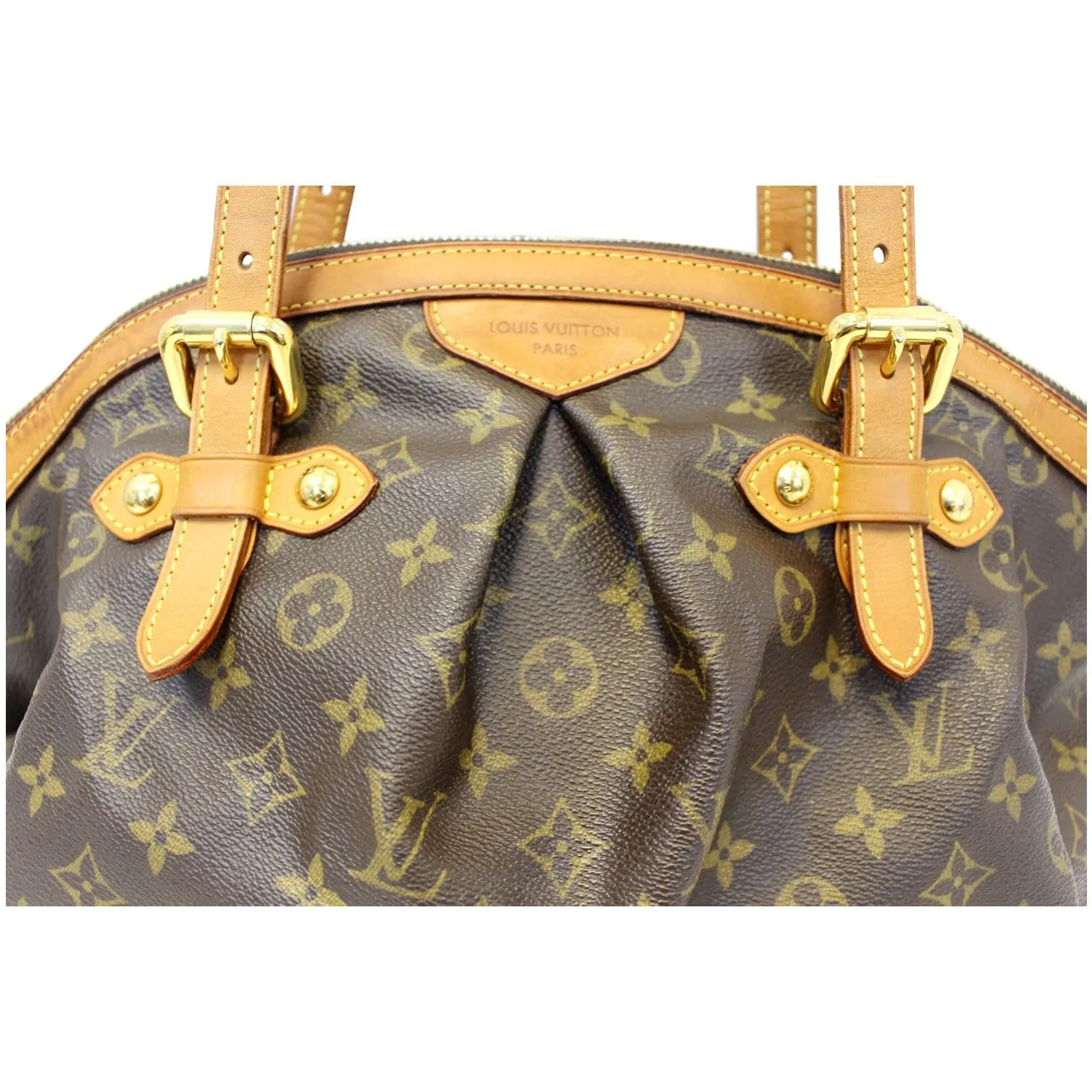 LOUIS VUITTON Tivoli GM Monogram Canvas Brown Shoulder Bag Brown