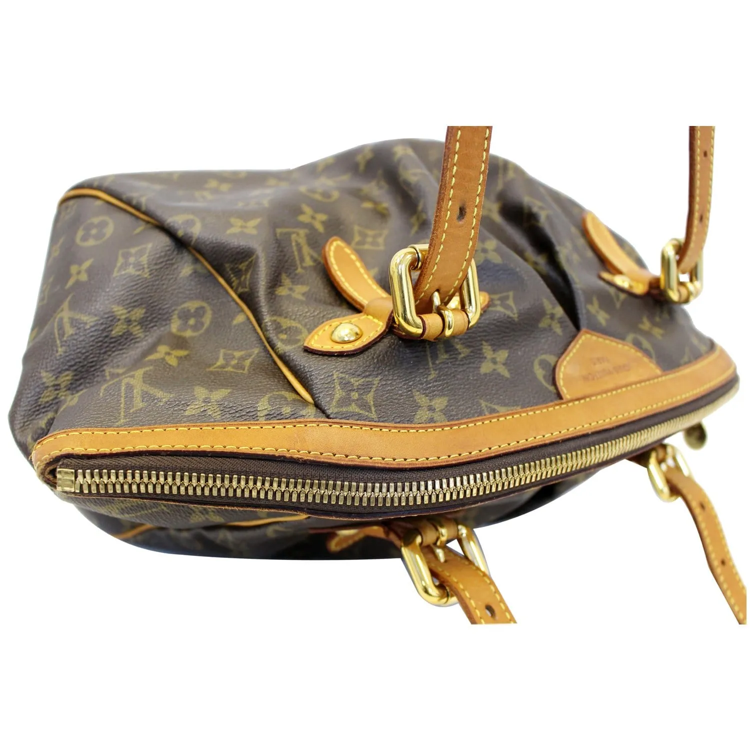 LOUIS VUITTON Tivoli GM Monogram Canvas Brown Shoulder Bag Brown