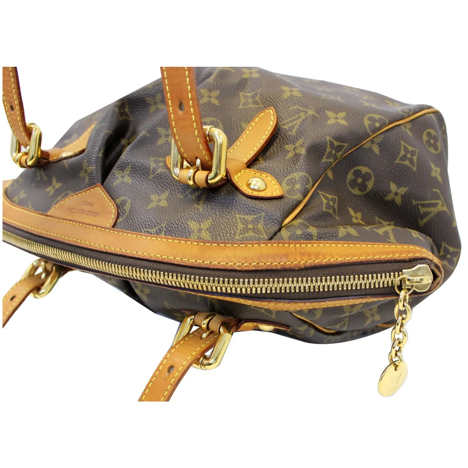 LOUIS VUITTON Tivoli GM Monogram Canvas Brown Shoulder Bag Brown