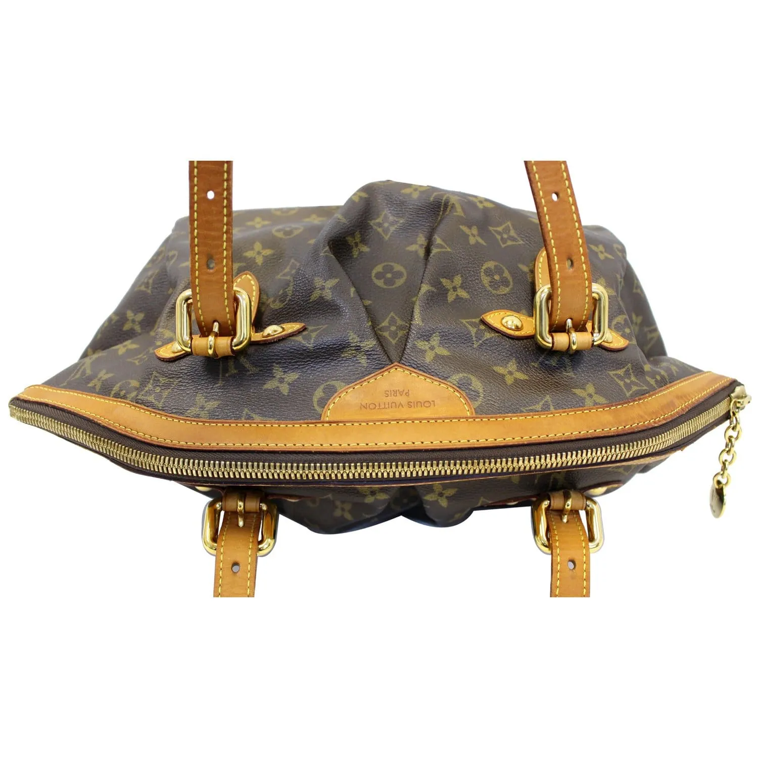 LOUIS VUITTON Tivoli GM Monogram Canvas Brown Shoulder Bag Brown