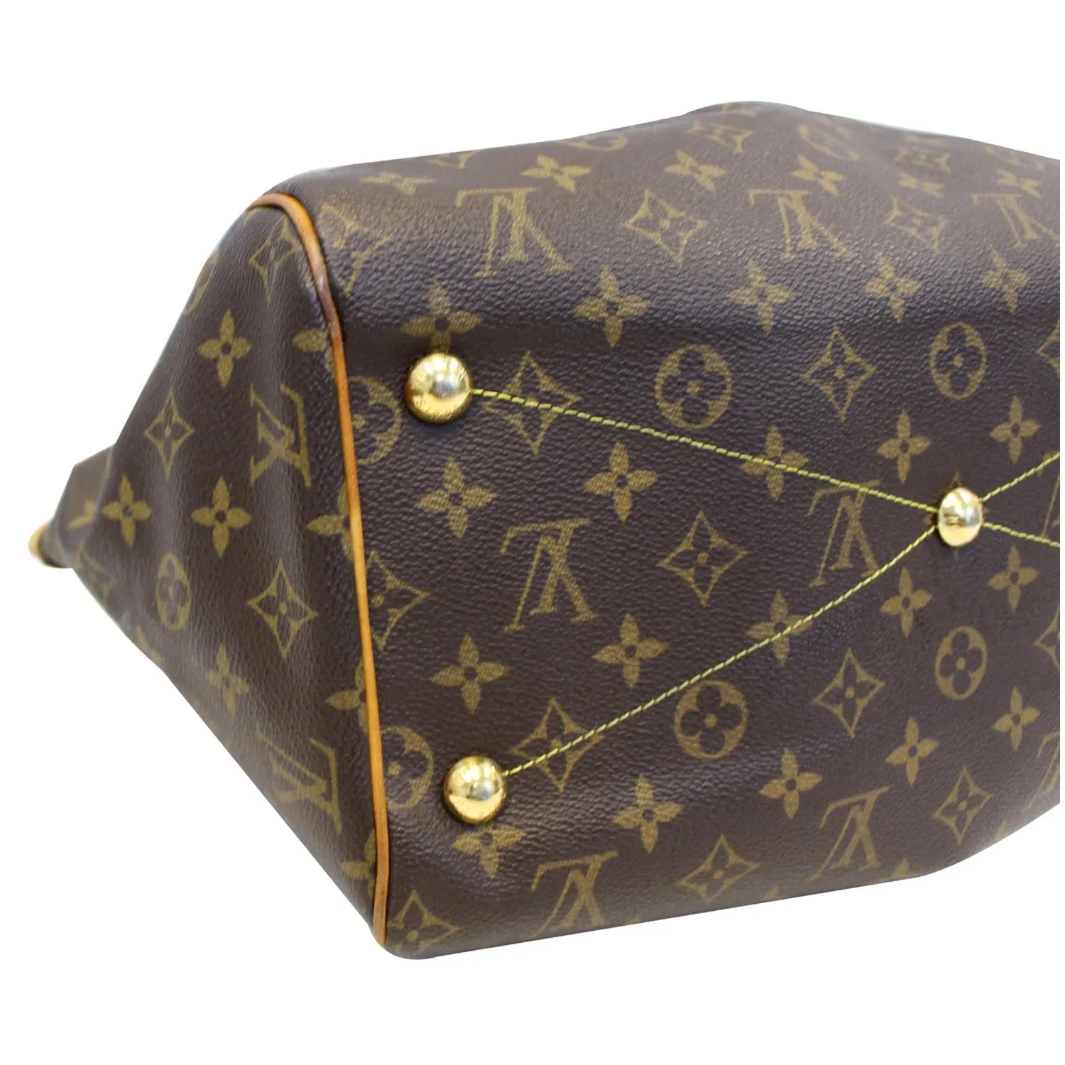 LOUIS VUITTON Tivoli GM Monogram Canvas Brown Shoulder Bag Brown