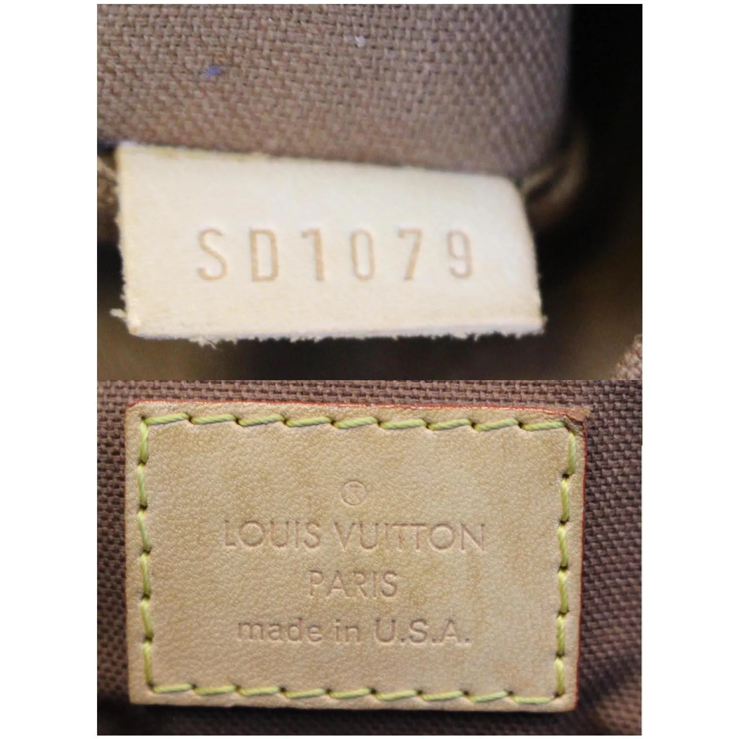 LOUIS VUITTON Tivoli PM Monogram Canvas Shoulder Handbag Brown