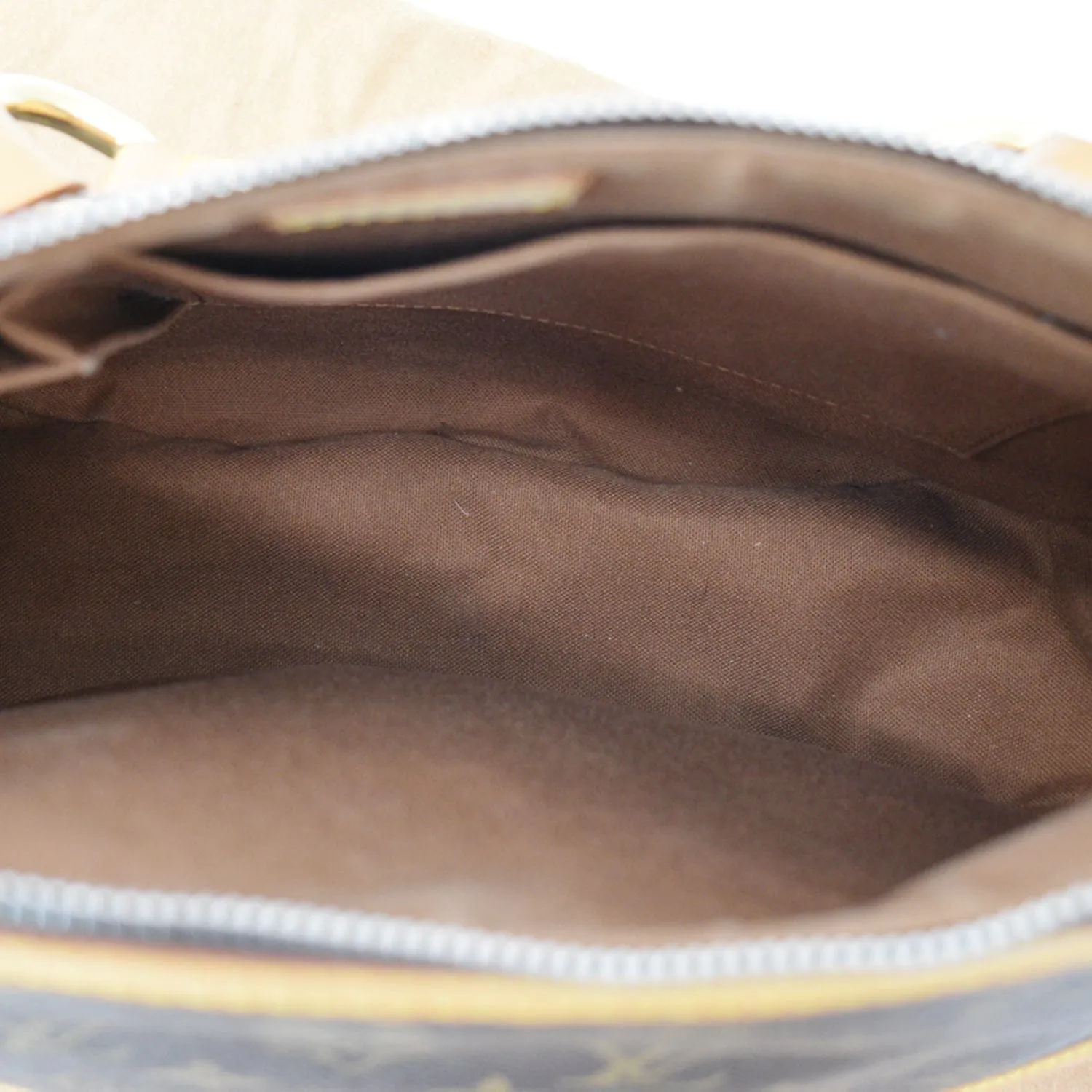 LOUIS VUITTON Tulum GM Monogram Canvas Shoulder Bag Brown