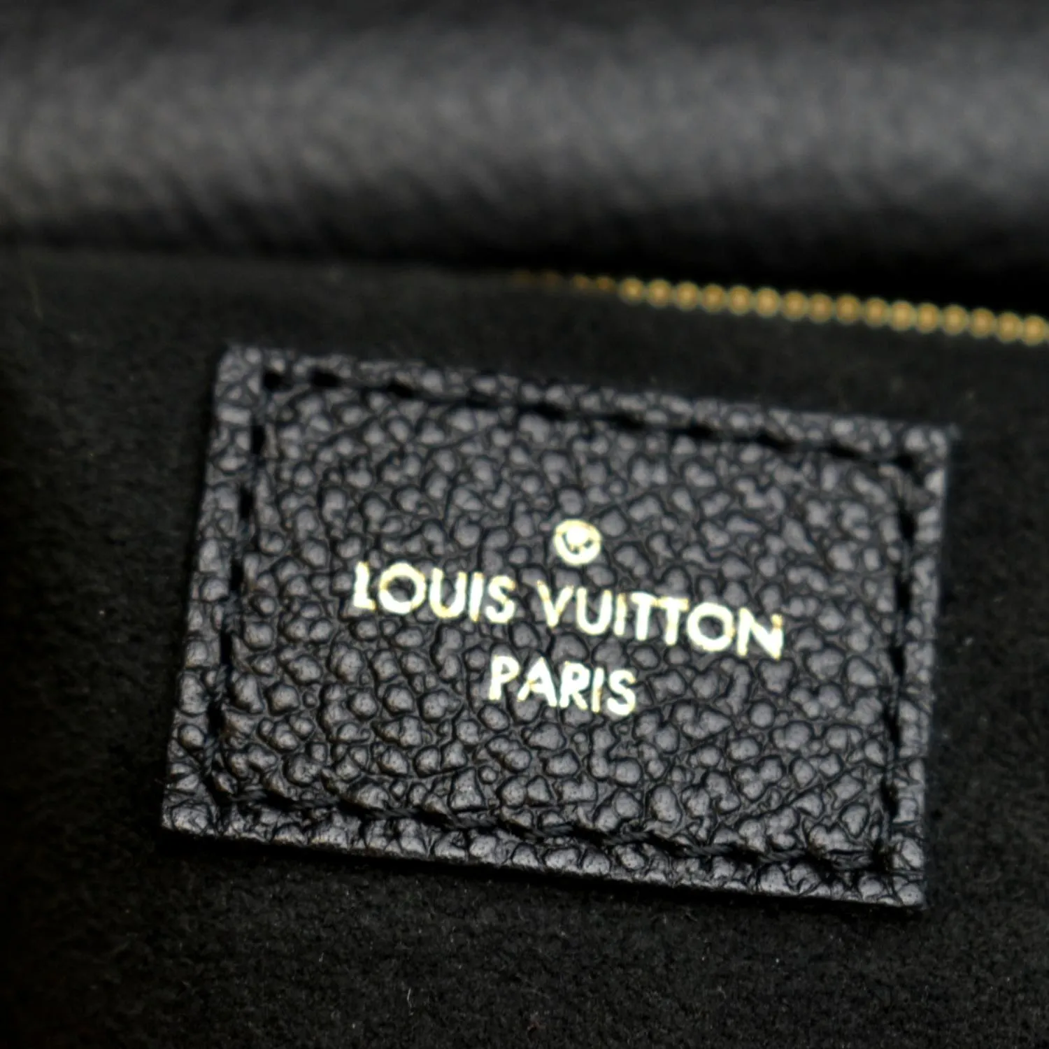 LOUIS VUITTON Vavin MM Monogram Empreinte Leather Shoulder Bag Black