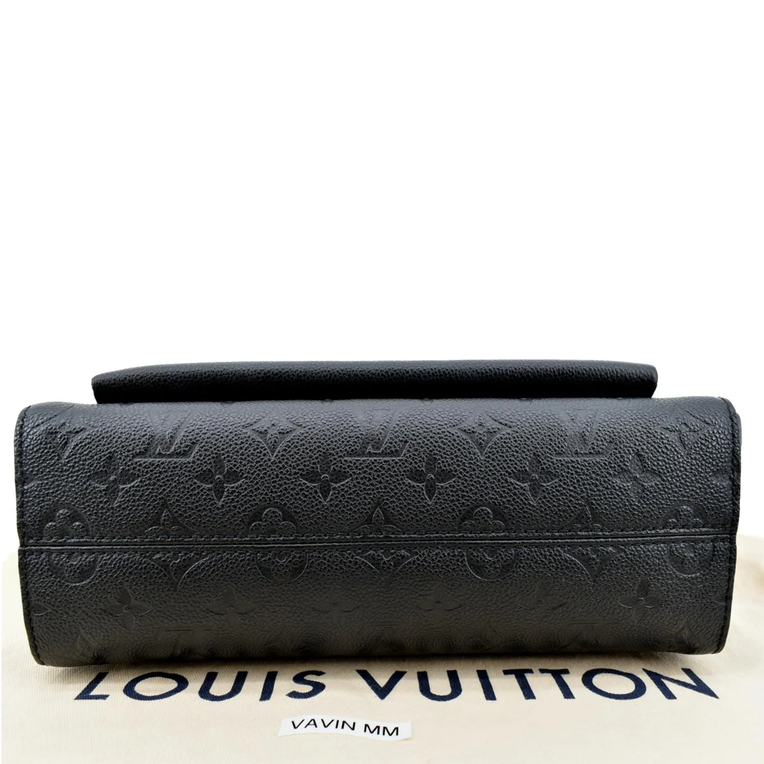 LOUIS VUITTON Vavin MM Monogram Empreinte Leather Shoulder Bag Black
