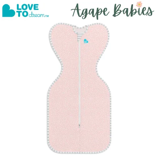 Love To Dream Swaddle UP Original Bamboo 1.0 TOG (Stage 1) - Pink Dot