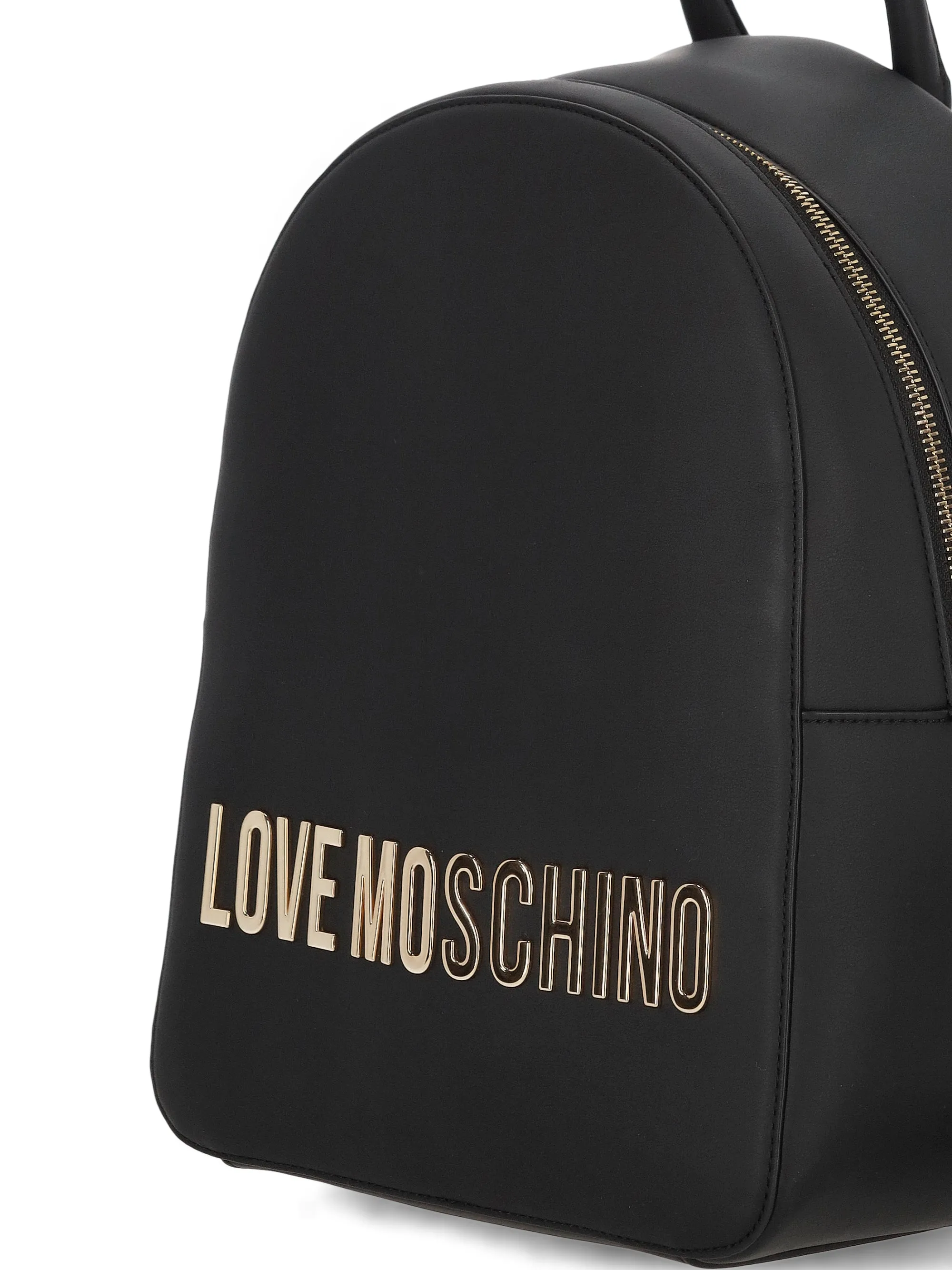 Älskar moschino svart läder ryggsäck