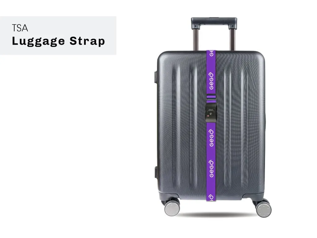 Luggage Strap with Combination Lock