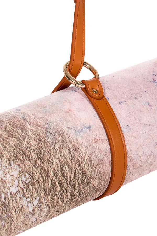 Luxe Caramel Yoga Mat Carrier