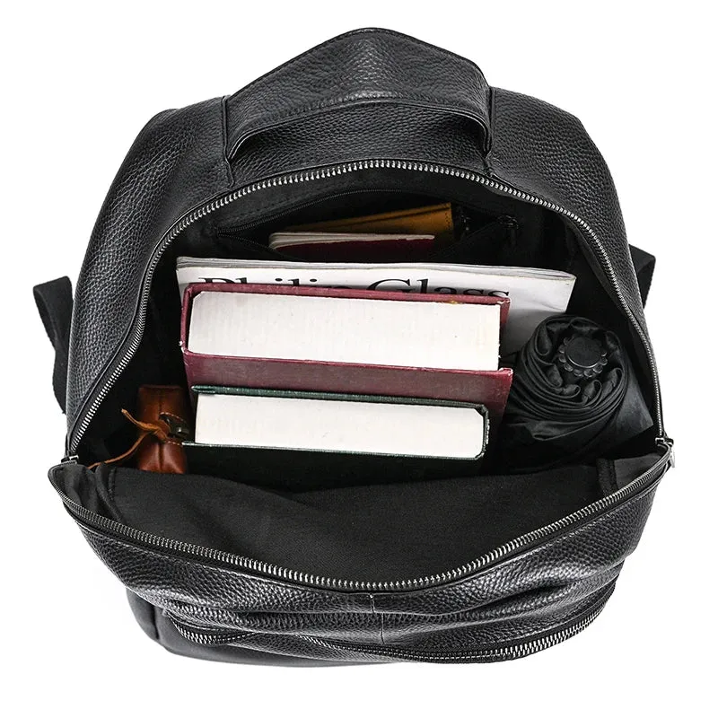 Luxury Leather Backpack 15.6" for Men Laptop Travel Backpack