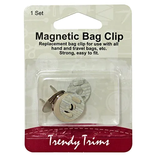 Magnetic bag clip