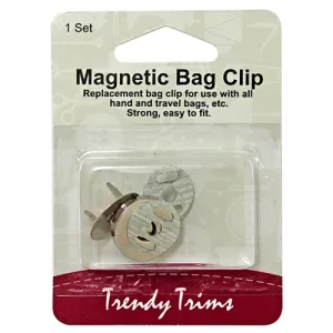 Magnetic bag clip