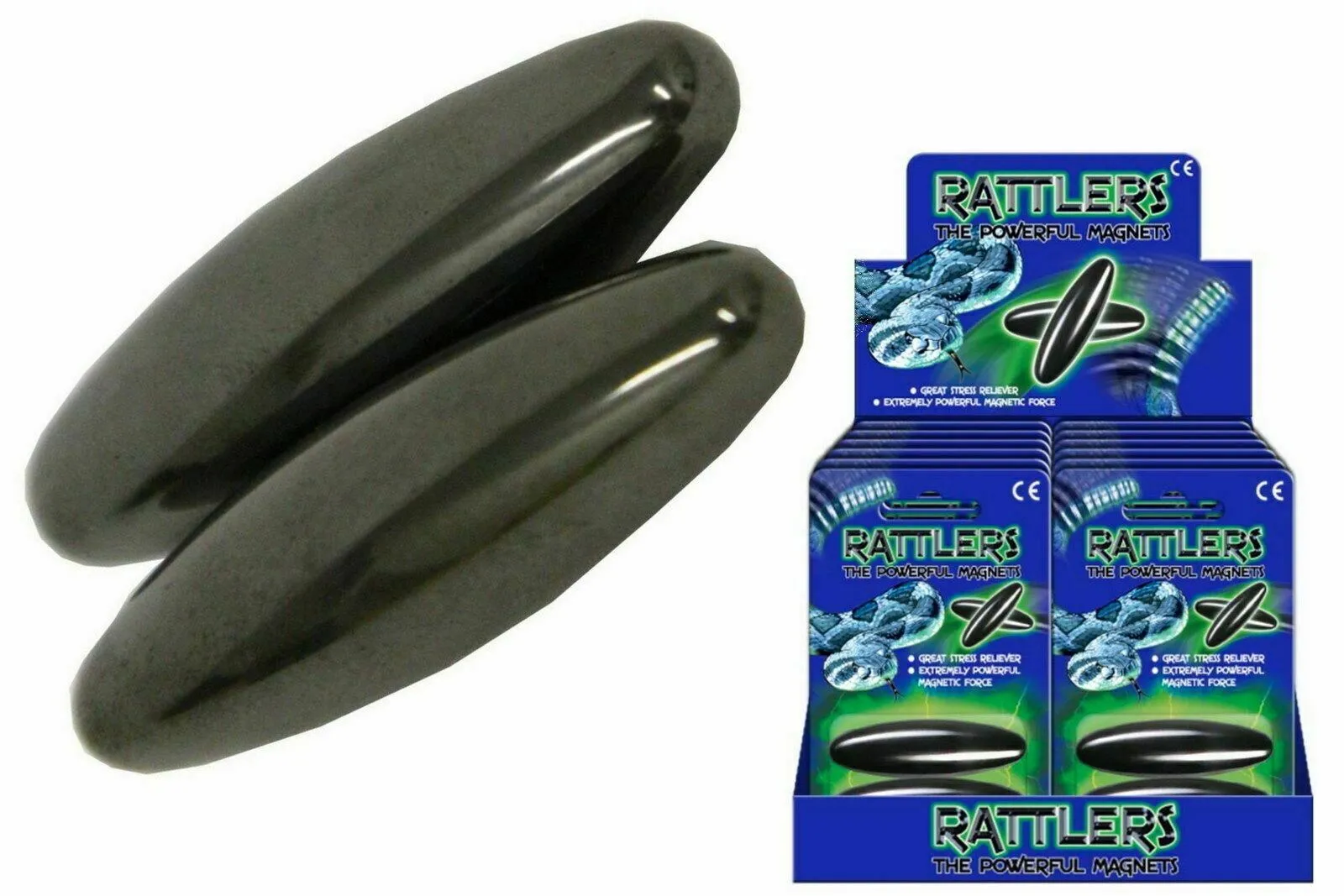 Magnetic Rattlers Rattling Magnets Snake Eggs - Set Of 12