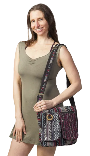 Mandu Messenger Bag - Black