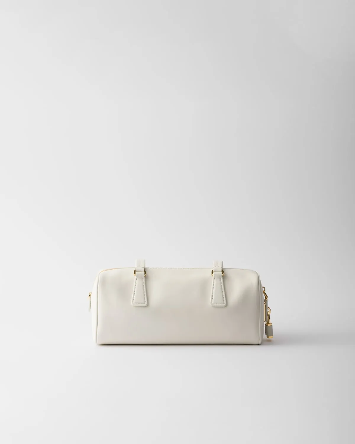 Medium Leather Top-Handle Bag With Padlock