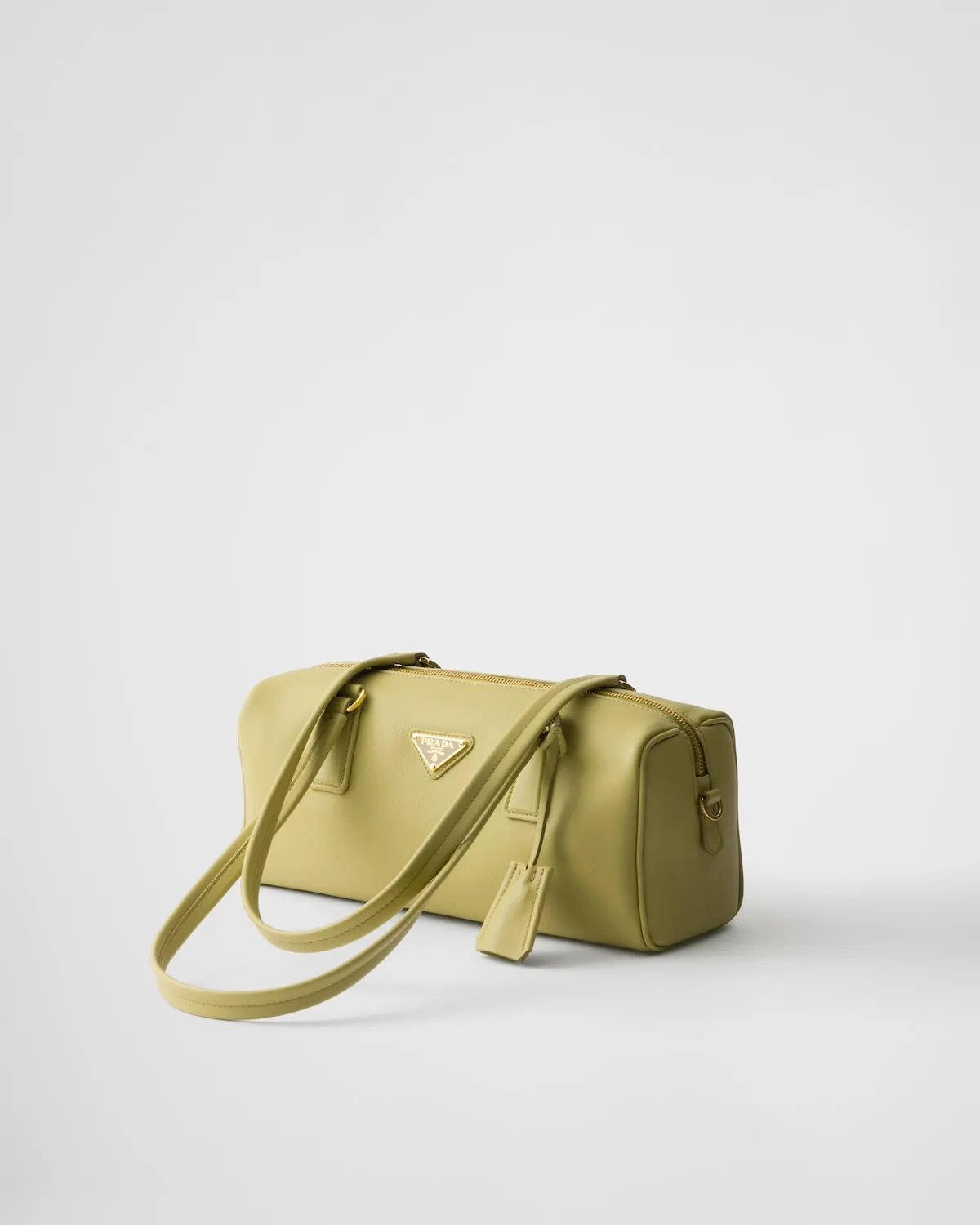 Medium Leather Top-Handle Bag With Padlock