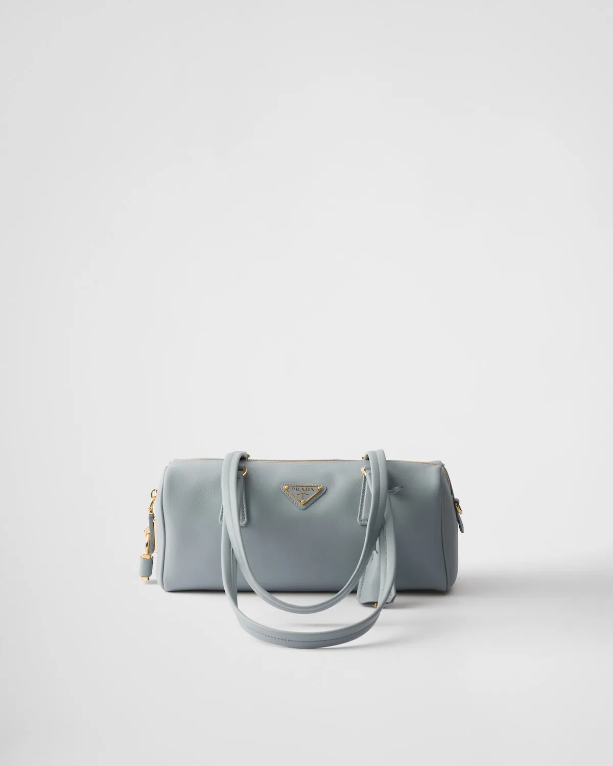 Medium Leather Top-Handle Bag With Padlock