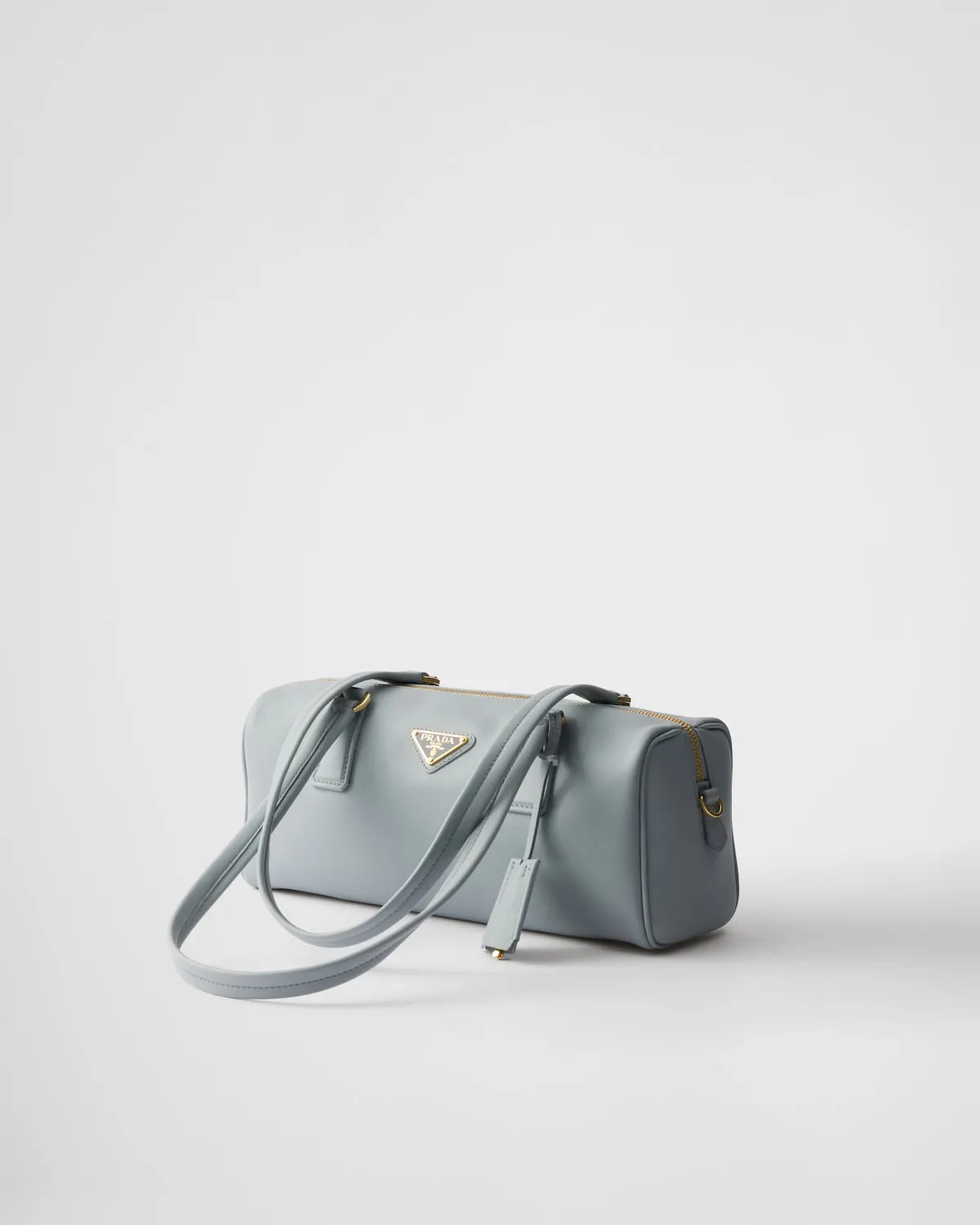 Medium Leather Top-Handle Bag With Padlock