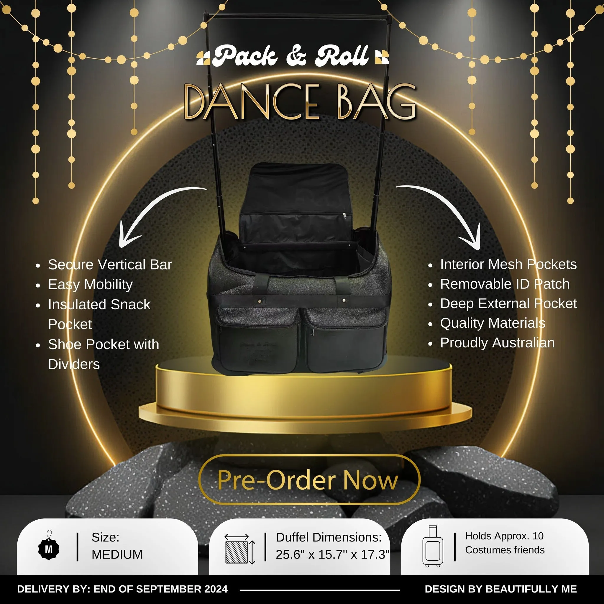 Medium Pack & Roll Dance Bag  - STORE PICK UP ONLY