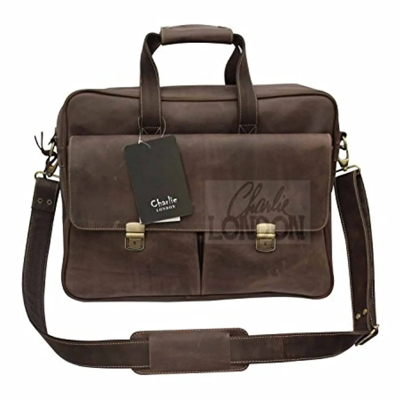 Mens Genuine Vintage Leather Laptop Briefcase Satchel Shoulder Messenger Bags
