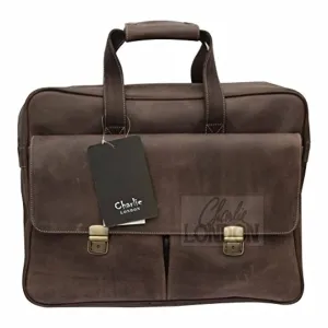 Mens Genuine Vintage Leather Laptop Briefcase Satchel Shoulder Messenger Bags