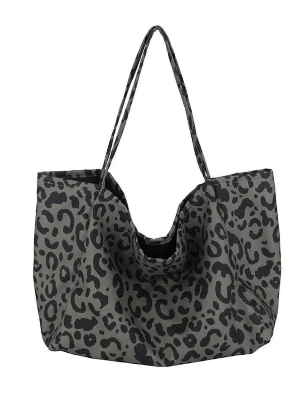 Men's Leopard Print Tote Bag