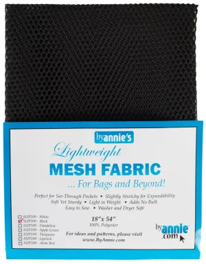 MESH LIGHTWEIGHT FABRIC 18"x54" BLACK
