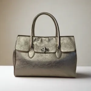 Metallic Leather Bag
