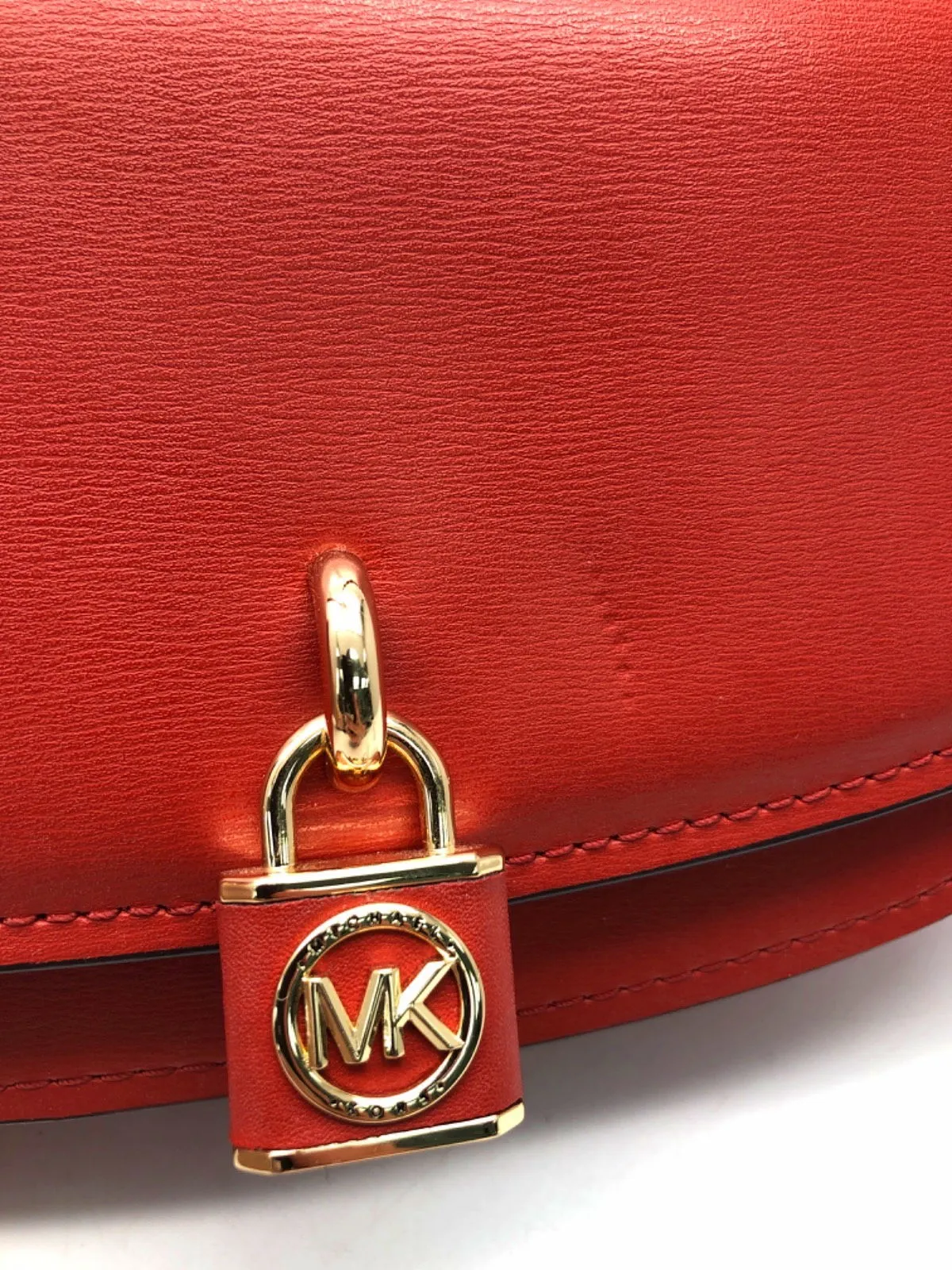 Michael Kors Red Mila Small Chain Sling Messenger Bag