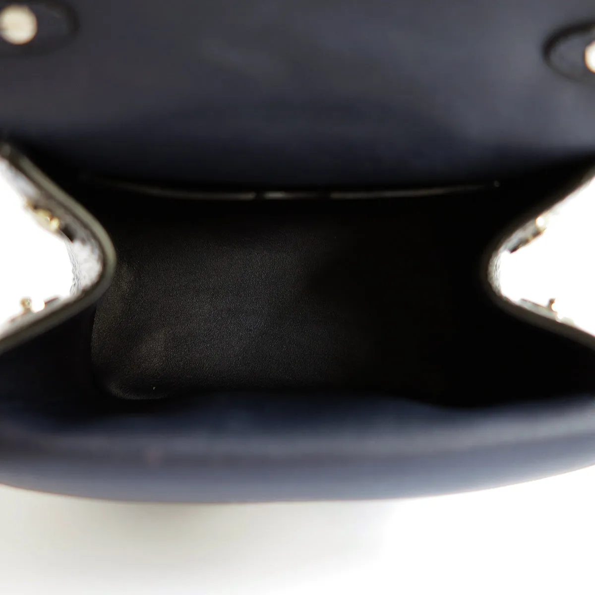 Micro Be Dior Bag in Black Patent Leather