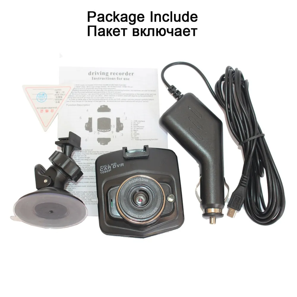 Mini 1080P HD Dashcam DVR Recording Camera